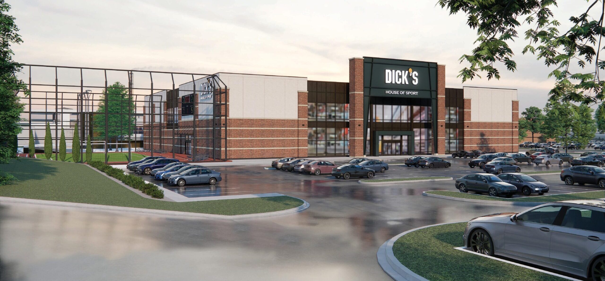 Rendering of DICK's House of Sport at Cherry Hill Mall